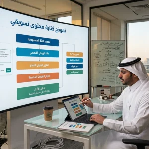 نموذج كتابة محتوى تسويقي
